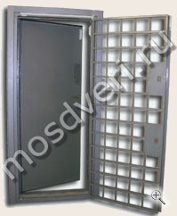 Серая решётчатая дверь в комнату хранения оружия КХО-16 - купить от производителя Мосдвери Серая решётчатая дверь в комнату хранения оружия КХО-16