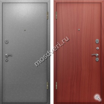 Дверь с порошковым напылением и ламинатом под цвет вишни - купить от производителя Мосдвери Дверь с порошковым напылением и ламинатом под цвет вишни