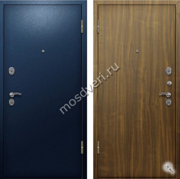 Дверь темно-синяя с порошковым покрытием и ламинатом - купить от производителя Мосдвери Дверь темно-синяя с порошковым покрытием и ламинатом