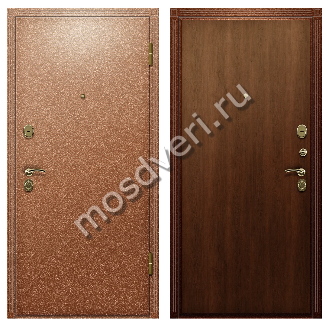 Дверь для коттеджа с порошковым напылением и отделкой МДФ - купить от производителя Мосдвери Дверь для коттеджа с порошковым напылением и отделкой МДФ