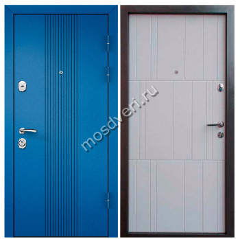 Синие входные двери в квартиру SVK-44 - купить от производителя Мосдвери Синие входные двери в квартиру SVK-44