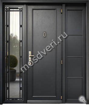 Входная дверь в коттедж однопольная со стеклом - купить от производителя Мосдвери Входная дверь в коттедж однопольная со стеклом