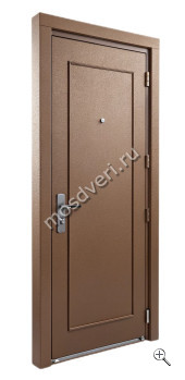 Дверь входная коричневая с минеральным утеплителем КДВ-011 - купить от производителя Мосдвери Дверь входная коричневая с минеральным утеплителем КДВ-011