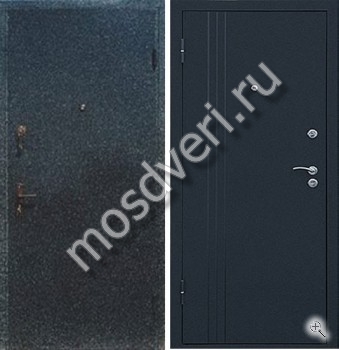 Порошковая металлическая дверь с порошковым напылением с 2-х сторон - купить от производителя Мосдвери Порошковая металлическая дверь с порошковым напылением с 2-х сторон
